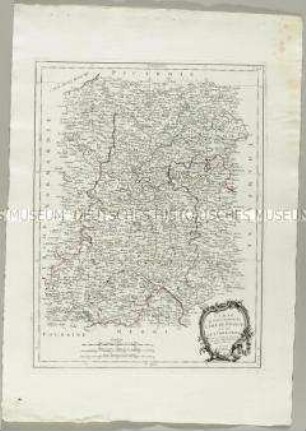 Carte du Gouvernement de l'Isle de France et celui de l'Orleanois