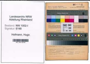 Entnazifizierung Hugo Hofmann, geb. 30.01.1894 (Vertreter)