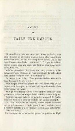 Manière de faire une émeute