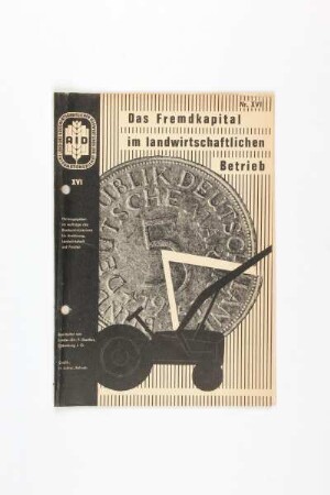 Das Fremdkapital im landwirtschaftlichen Betrieb