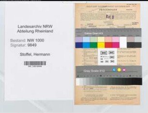 Entnazifizierung Hermann Stoffel, geb. 16.04.1906 (Baecker)