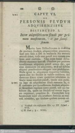 Caput VI. De Personis Feudum Adquirentibus