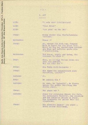 Dialogliste (Auszug)