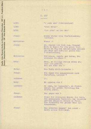Dialogliste (Auszug)