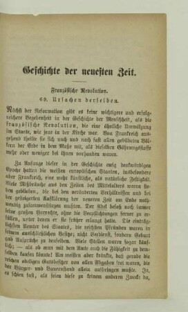 Französische Revolution. 69. Ursachen derselben