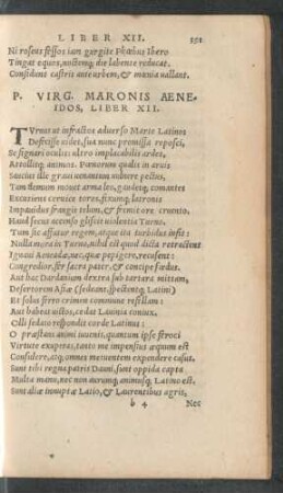 P. Virg. Maronis Aeneidos, Liber XII.
