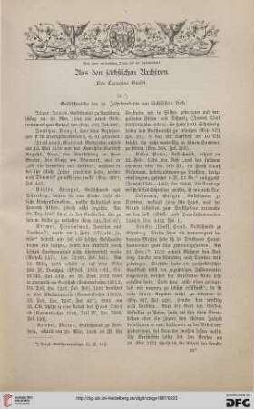 Aus den sächsischen Archiven, [4]: Golschmiede des 16. Jahrhunderts am sächsischen Hofe