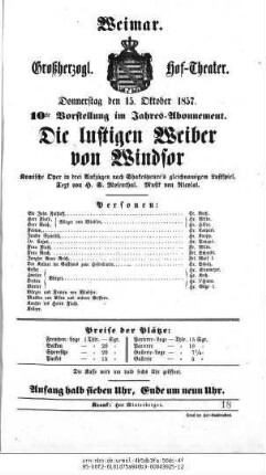 Die lustigen Weiber von Windsor