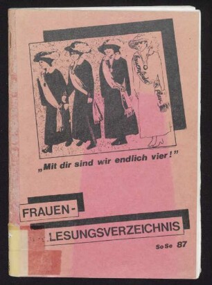 SS 1987: Frauenvorlesungsverzeichnis