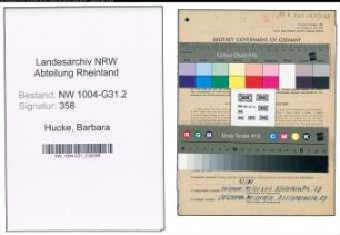 Entnazifizierung Barbara Hucke , geb. 03.03.1900 (Trinkhallenbesitzerin)