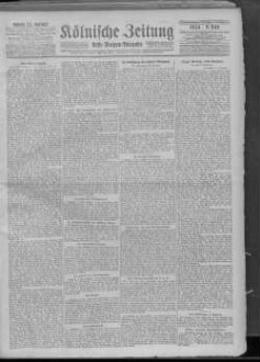 Kölnische Zeitung. 1803-1945