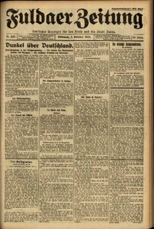Ausgabe vom Mittwoch, den 03. Oktober 1923.