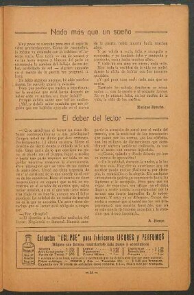 El deber del lector