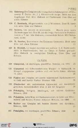 Gläser (Nr. 130-185)