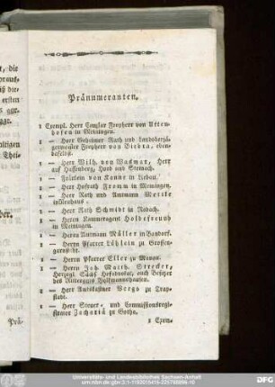 Pränumeranten.