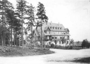 Bärenburg-Oberbärenburg. Dolzes "Berghotel Friedrichshöhe" Oberbärenburg. Eingangsseite