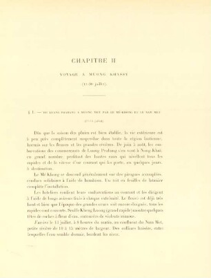 Chapitre II. Voyage a Muong Khassy