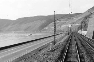Boppard: Strecke mit großer Rheinschleife bei Boppard