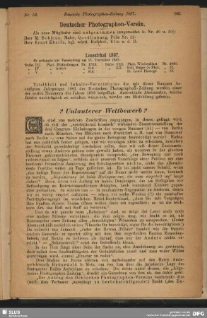 Unlauterer Wettbewerb