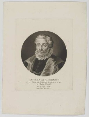 Bildnis des Iohannes Georgius von Brandenburg