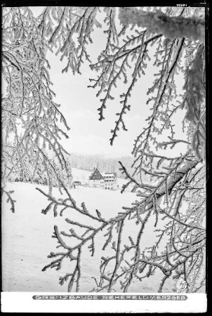 Rehefeld im Erzgebirge, Grenzbaude im Winter