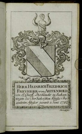 Herr Heinrich Friedrich FreyHerr von Autenried[...] - Herr Frantz Dietrich von Ditfurth[...]