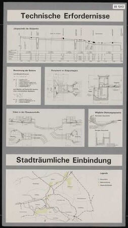 Freilegung der Südpanke, Berlin-Mitte Schinkelwettbewerb 1995: technische Erfordernisse, städteräumliche Eibindung