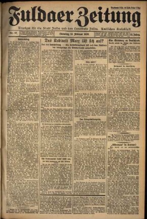 Ausgabe vom Dienstag, den 14. Februar 1928.