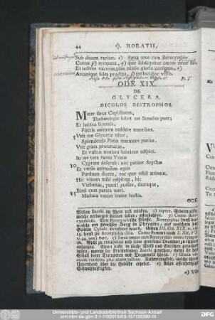 Ode XIX. De Glycera.