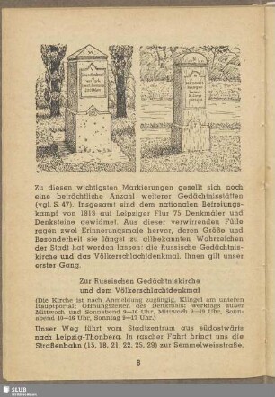 Zur Russischen Gedächtniskirche und dem Völkerschlachtdenkmal