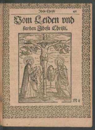 Vom Leiden und sterben Jhesu Christi.
