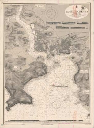274 Nordsee; Südküste von England. Hafen von Plymouth