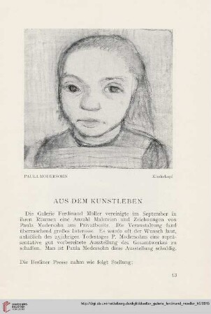 Aus dem Kunstleben
