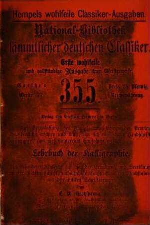 Goethe's Werke : nach den vorzüglichsten Quellen ..., 30. Benvenuto Cellini