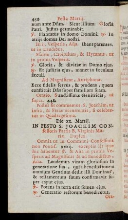 450-461, In Festo S. Joachim Confessoris