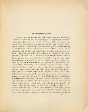 Studien zur germanischen Sagengeschichte : I: der valkyrjenmythus ; II. über das verhältniss der nordischen und deutschen form der Nibelungensage