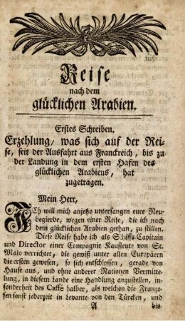 Erstes Schreiben.