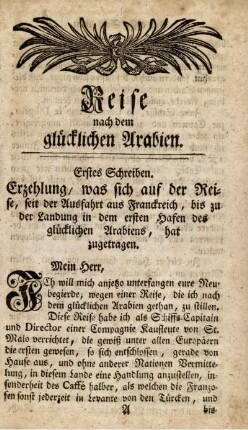 Erstes Schreiben.