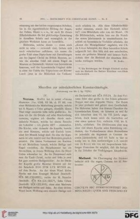 Miscellen zur mittelalterlichen Kunstarchäologie, [1]
