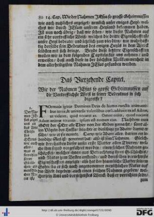 Das Vierzehende Capitel.