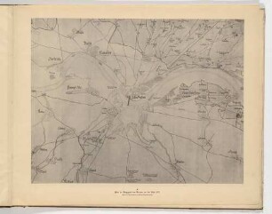 Landkarte der Umgebung Dresdens um 1575 (heutiges Stadtgebiet), aus dem Atlas zur Geschichte Dresdens von 1898