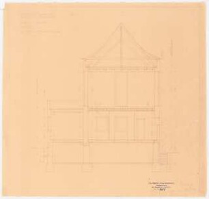 Gemeindehaus, Cammin Ausführungsprojekt: Querschnitt 1:50