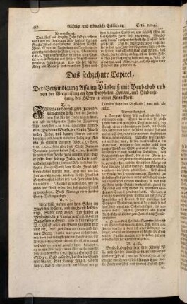 452-463, Das sechzehnte Capitel