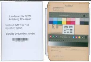 Entnazifizierung Albert Schulte-Drevenack , geb. 09.07.1916 (Reg.Inspektor)