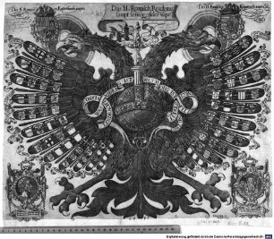 Das H. Romisch Reich mit sampt seiner glider wapen : EINDRACHT VERHÖCHT WAS NIDRIG IST WAS HOHG IST FELT DURCH STREIT UND ZWIST