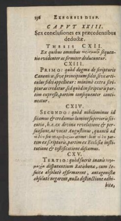 Caput XXIII. Sex conclusiones ex praecendentibus deductae.