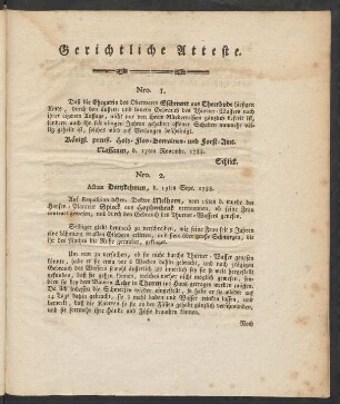Gerichtliche Atteste