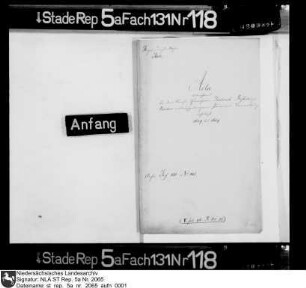 Bestallung des Kontributions- und Akziseeinnehmers Dietrich Beste in Verden zum Proviantverwalter ebenda