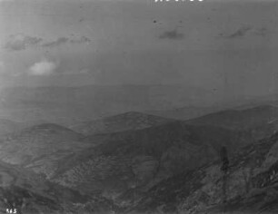 Gebirge : Blick vom Berg San Lorenzo über das angrenzende Gebirge