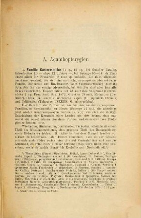 Die Verbreitung der Fische : Monographie
